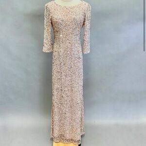 Adrianna papal blush pink sequin dress